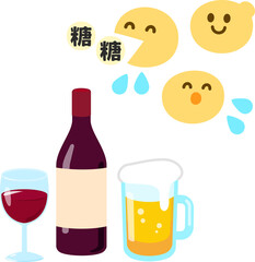 酵母のキャラクターとワインとビール