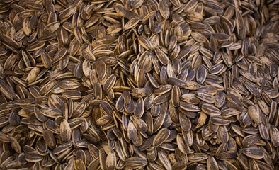 background image of multiple sunflower seeds on the shop for sale