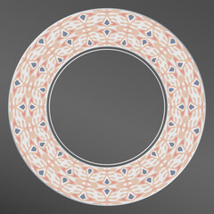 Creative trendy color abstract geometric pattern,. Elegant plate with an interesting geometric pattern. Home decor, porcelain design.