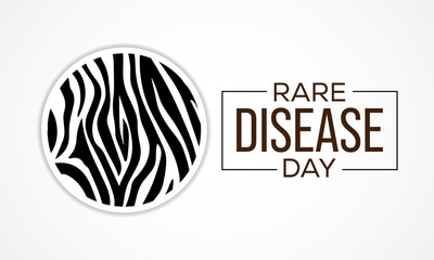 Rare Disease Day is an observance held on the last day of February to raise awareness for rare diseases and improve access to treatment and medical representation. Vector illustration.
