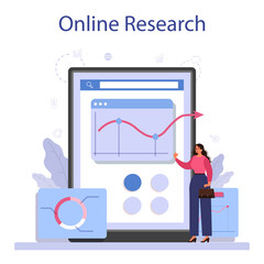 Project start online service or platform. Start up business