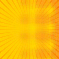 Fototapeta premium Radial stripes background. Trendy striped background. Soft backdrop with gradient for wallpaper, cover and banner template. Light line, abstract ray burst. Striped retro background