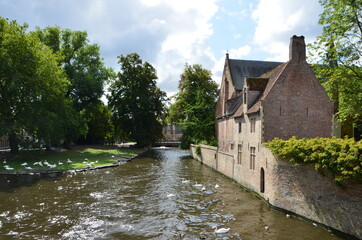 Scenic canal in the old town