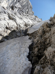 Via ferrata at Berchtesgadener Hochthron mountain, Bavaria, Germany
