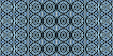 Colored African fabric - Seamless pattern, illustration 