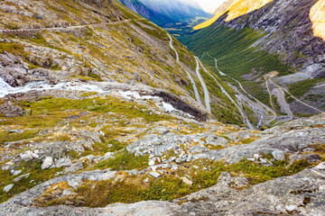 Trollstigen mountain road in Norway
