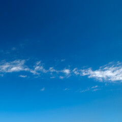 White clouds in beautiful blue sky