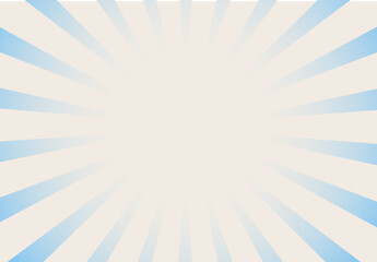 Radial stripes background. Trendy striped background. Soft backdrop with gradient for wallpaper, cover and banner template. Light line, abstract ray burst. Striped retro background