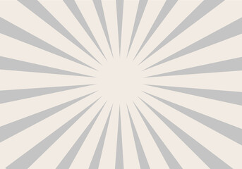 Radial stripes background. Trendy striped background. Soft backdrop with gradient for wallpaper, cover and banner template. Light line, abstract ray burst. Striped retro background