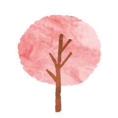 水彩風　桜のイラスト素材