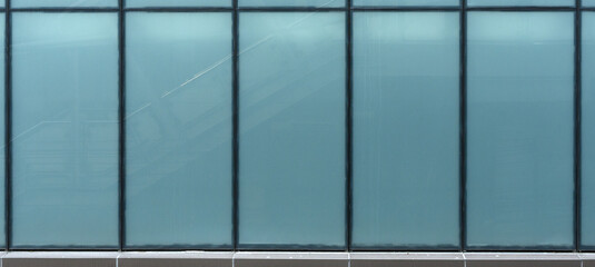 blue glass windows