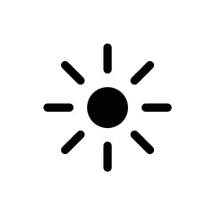 Sun vector icon set. Vector emblems of sun.