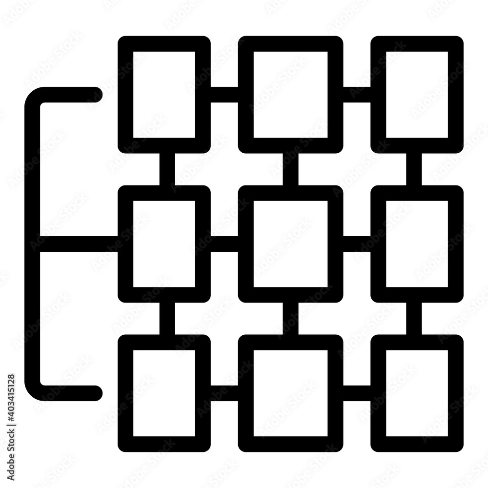 Poster data archive icon. outline data archive vector icon for web design isolated on white background