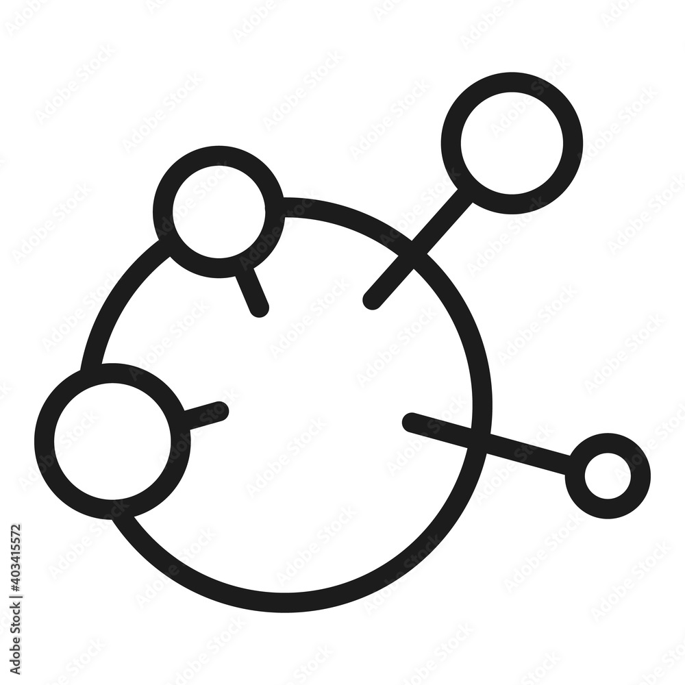 Poster node icon. outline node vector icon for web design isolated on white background