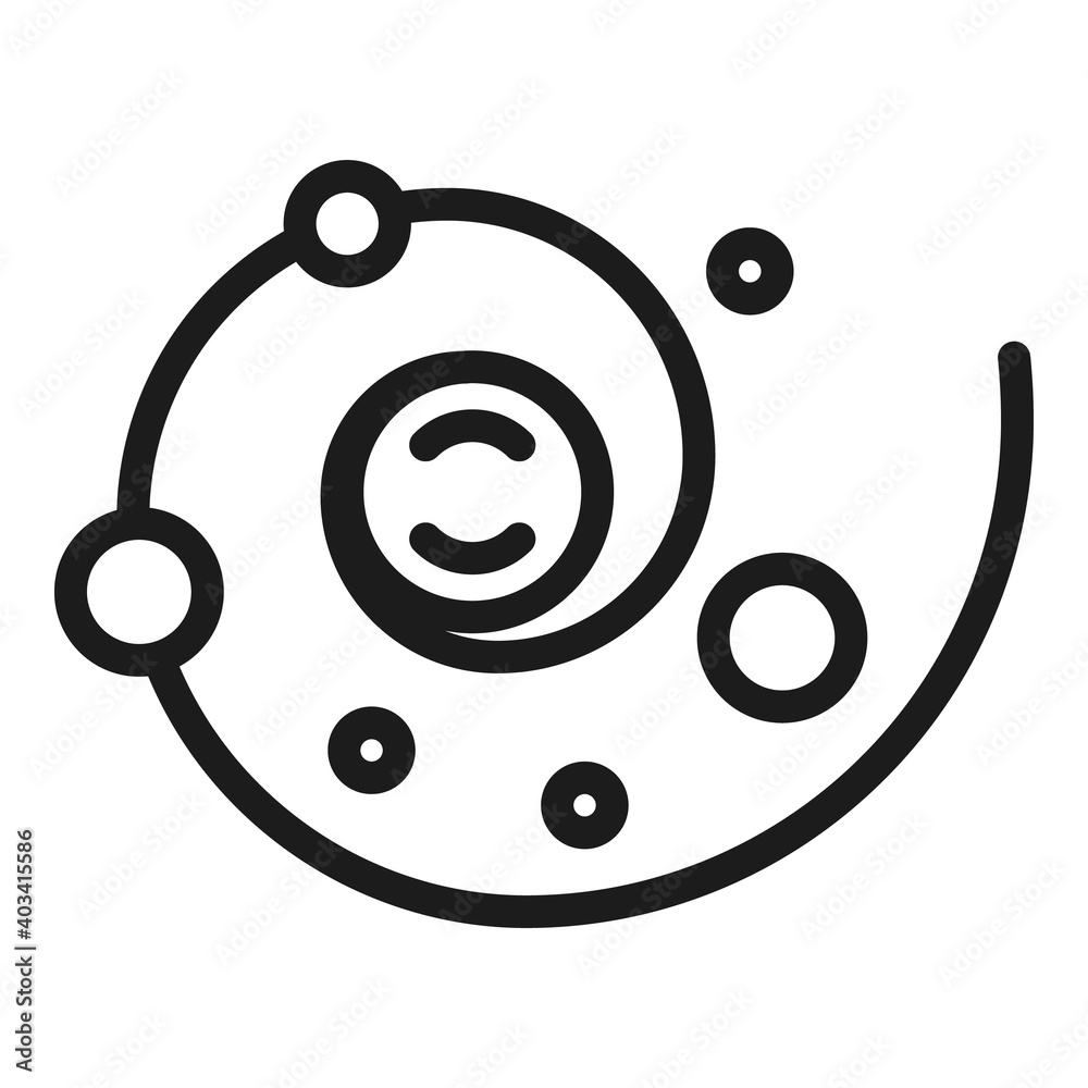 Poster circular network icon. outline circular network vector icon for web design isolated on white backgro