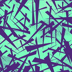 Seamless abstract urban pattern with chaotic triangle geometry elements 