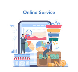 Commercial director online service or platform. Business