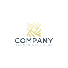 Abstract shape logo for company name