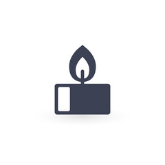 Vector black candles icon