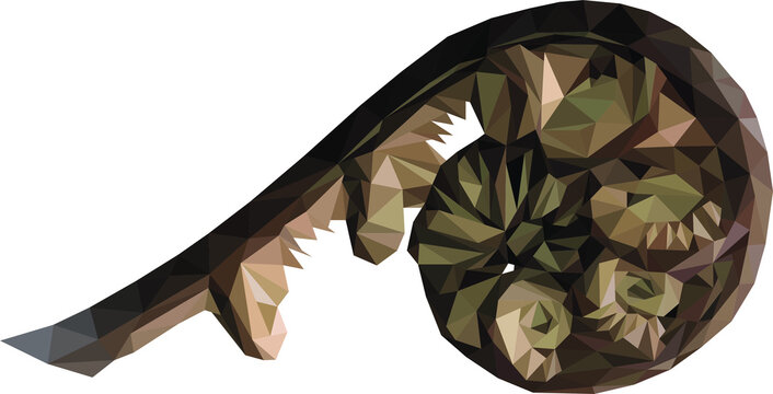 Lowpoly Silberfarn