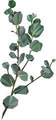 Lowpoly Eucalyptus