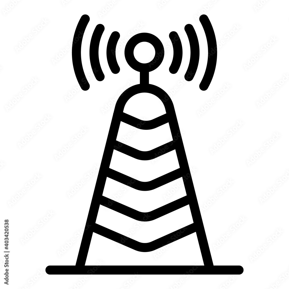 Poster access point icon. outline access point vector icon for web design isolated on white background