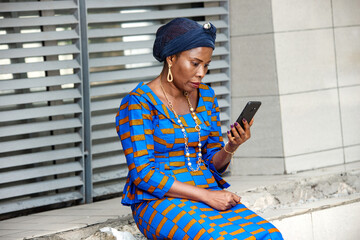 beautiful businesswoman using a mobile phone.