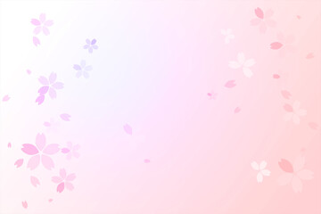 Fototapeta na wymiar Gradient_background_Sakura_Flower_Cherry