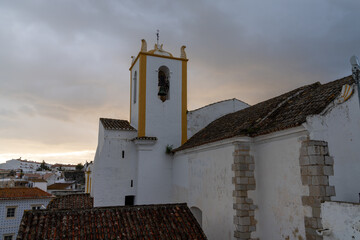 Fototapeta premium the historic Santa Maria Castle Church in Tavira