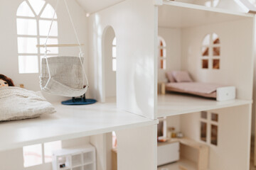 interior wooden toy house