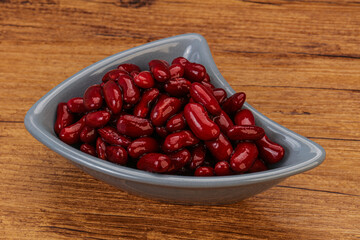 Red baked kidney in the bowl