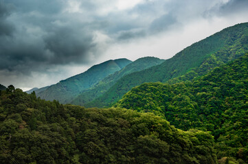 Storm Approaching Mountain Ridges