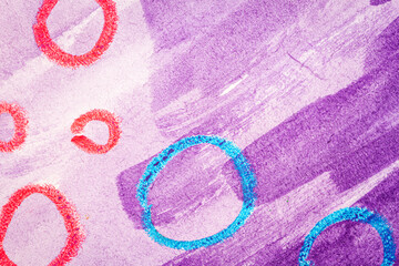 Abstract purple watercolor texture with some circles