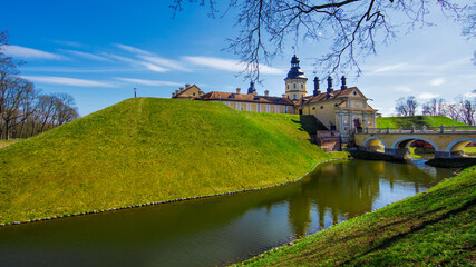 The old castle of Radzivil in Nesvizh, Belarus.