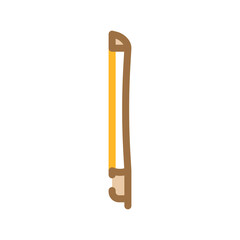 bow violin color icon vector illustration