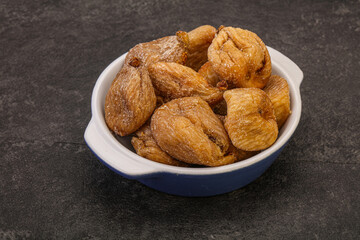 Dry sweet fig fruit heap