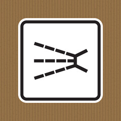 Splashing Hazard Symbol Sign Isolate On White Background,Vector Illustration EPS.10