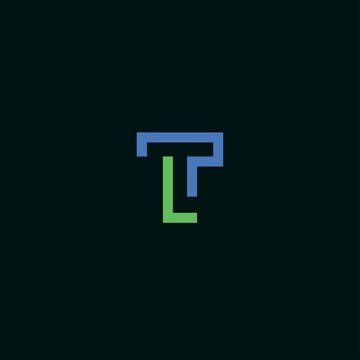 a simple and modern initial TL logo design