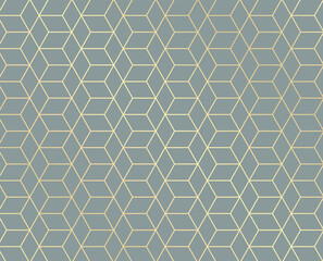 Golden lines background. Geometric pattern background. Luxury style. Vector illustration.