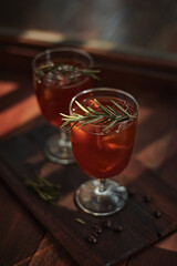 Orange and coffee cocktail