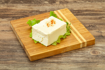 Greek traditional soft feta cheese