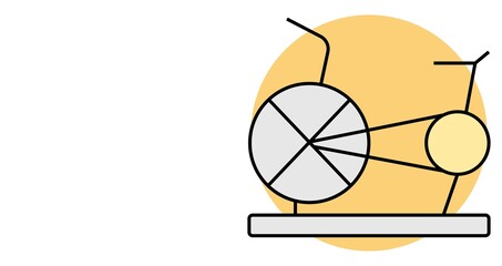 sketch hand drawn gym equipment machine stationary bike