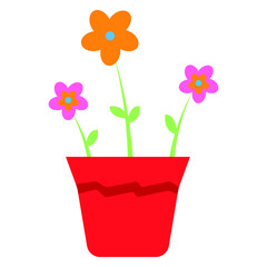 houseplants and flowers in pots icon