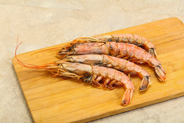 Tasty big Langoustine over the board