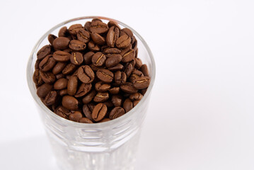 Kaffeebohnen in einem Glas