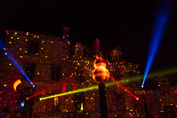 jeu de lumière de noel