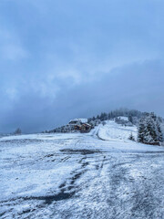 landscape with snow