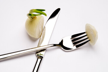 Messer und Gabel aus Edelstahl