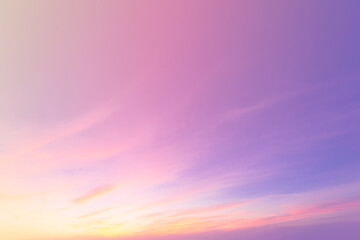 A soft clouds in the pastel colored gradient for background