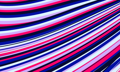 Design dynamic lines of bright color red, blue, pink, black. Abstract dynamic style.